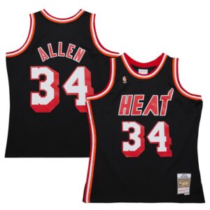 Ray Allen Miami Heat 2013/14 Hardwood Classics Swingman Jersey - Black