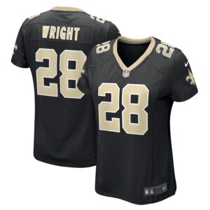 Rejzohn Wright New Orleans Saints Women's Game Jersey - Black