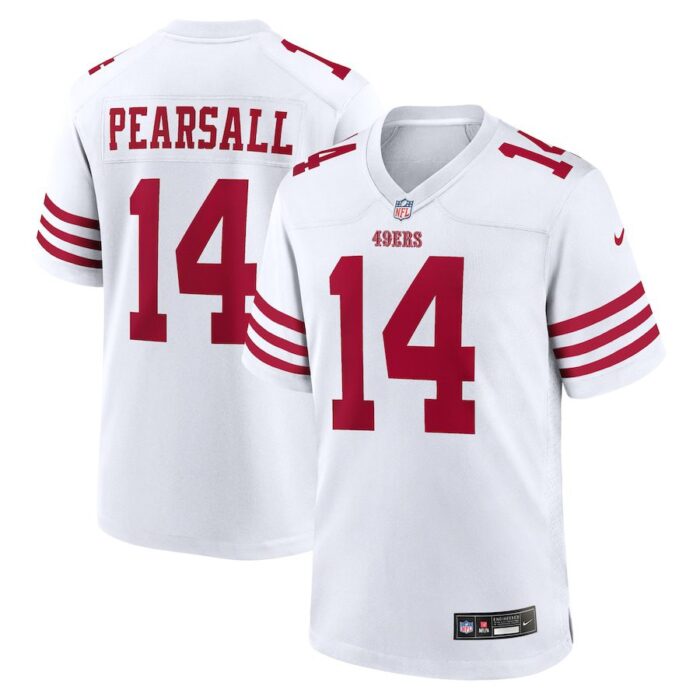 Ricky Pearsall San Francisco 49ers White Game Jersey - White