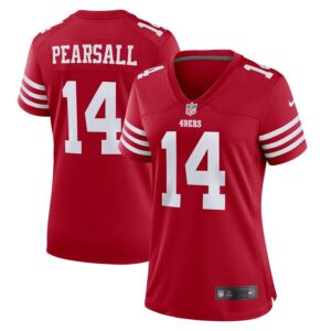 Ricky Pearsall San Francisco 49ers Women's Team Game Jersey - Scarlet