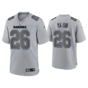 Rock Ya-Sin Las Vegas Raiders Gray Atmosphere Fashion Game Jersey