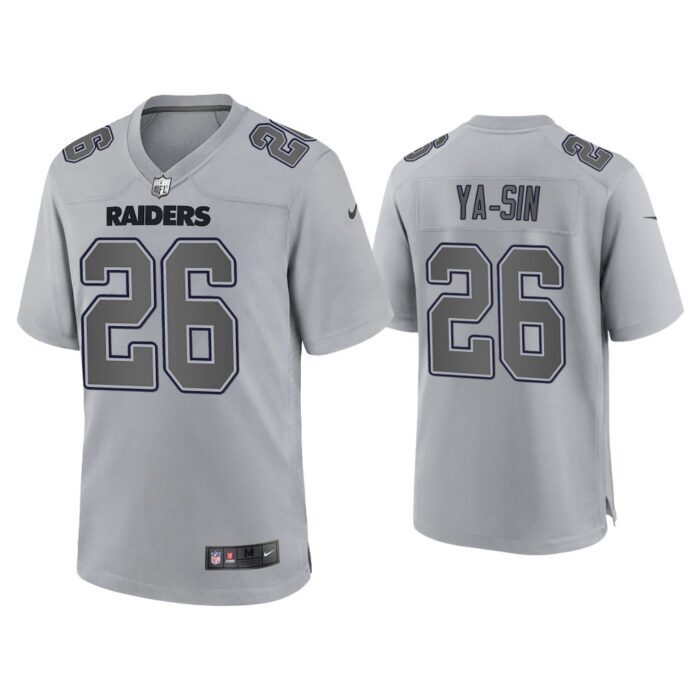 Rock Ya-Sin Las Vegas Raiders Gray Atmosphere Fashion Game Jersey