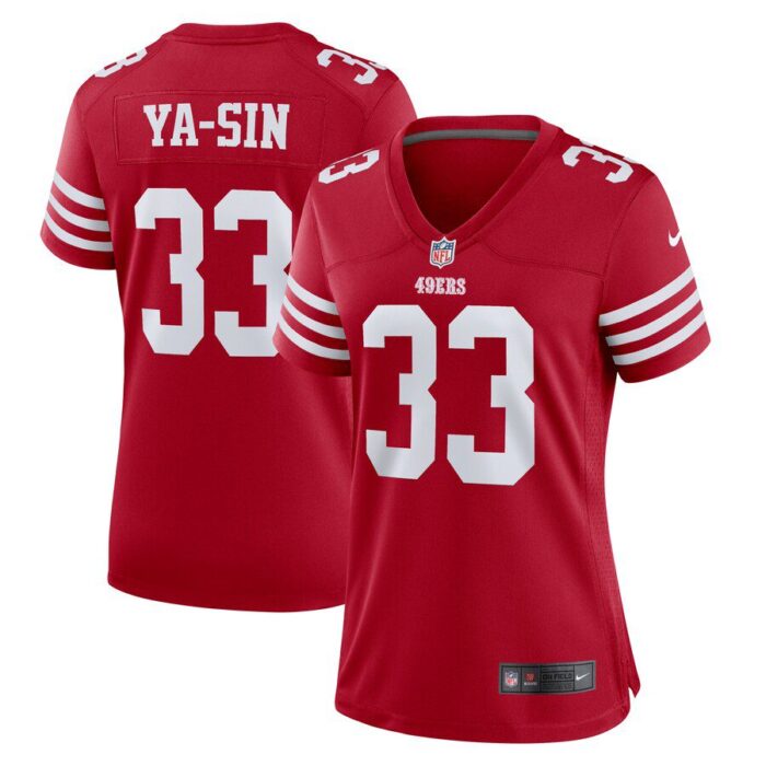 Rock Ya-Sin San Francisco 49ers Women's Team Game Jersey - Scarlet