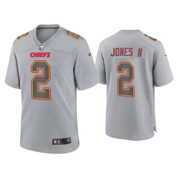 Ronald Jones II Kansas City Chiefs Gray Atmosphere Fashion Game Jersey