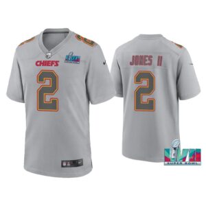 Ronald Jones Ii Kansas City Chiefs Super Bowl LVII Gray Atmosphere Jersey