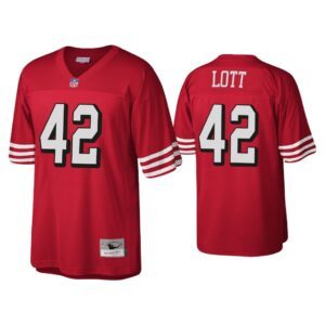 Ronnie Lott San Francisco 49Ers Scarlet 1994 Throwback Legacy Replica Jersey