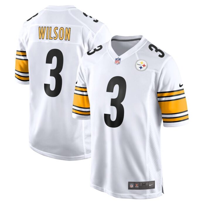 Russell Wilson Pittsburgh Steelers White Game Jersey - White