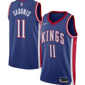 Sacramento Kings #11 Domantas Sabonis Blue 2024/25 City Edition Swingman Stitched Basketball Jersey