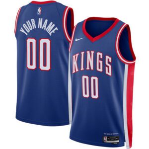 Sacramento Kings Active Player Custom Blue 2024/25 City Edition Swingman Stitched Basketball Jersey