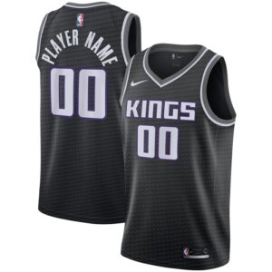 Sacramento Kings Swingman Custom Jersey Black - Statement Edition