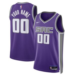 Sacramento Kings Unisex Swingman Custom Jersey Purple - Icon Edition