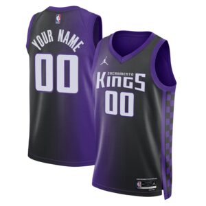 Sacramento Kings Unisex Swingman Custom Jersey - Statement Edition - Purple