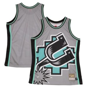 San Antonio Spurs Hardwood Classics Blown Out Fashion Jersey - Gray