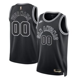 San Antonio Spurs Unisex 2022/23 Custom Swingman Jersey - Classic Edition - Black