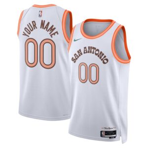 San Antonio Spurs Unisex 2023/24 Custom Swingman Jersey - White - City Edition