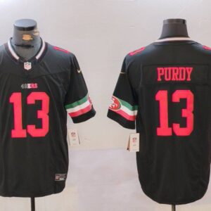 San Francisco 49ers #13 Brock Purdy Black F.U.S.E. Mexico Vapor Limited Football Stitched Jersey