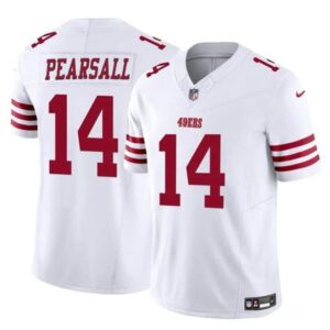 San Francisco 49ers #14 Ricky Pearsall White 2024 Draft F.U.S.E. Vapor Untouchable Limited Football Stitched Jersey