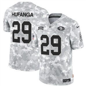 San Francisco 49ers #29 Talanoa Hufanga 2024 F.U.S.E. Arctic Camo Salute to Service Limited Football Stitched Jersey