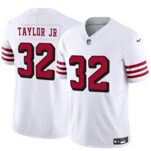 San Francisco 49ers #32 Patrick Taylor Jr New White 2024 F.U.S.E. Vapor Untouchable Limited Football Stitched Jersey