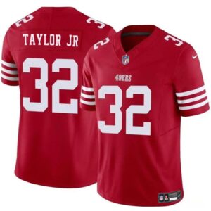 San Francisco 49ers #32 Patrick Taylor Jr Red 2024 F.U.S.E. Vapor Untouchable Limited Football Stitched Jersey