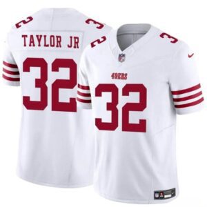 San Francisco 49ers #32 Patrick Taylor Jr White 2024 F.U.S.E. Vapor Untouchable Limited Football Stitched Jersey