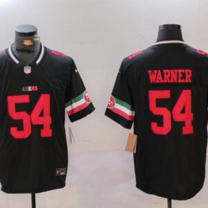 San Francisco 49ers #54 Fred Warner Black F.U.S.E. Mexico Vapor Limited Football Stitched Jersey