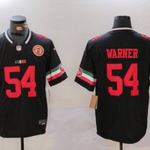 San Francisco 49ers #54 Fred Warner Black F.U.S.E. Mexico With Gate Bridge Patch Vapor Limited Football Stitched Jersey