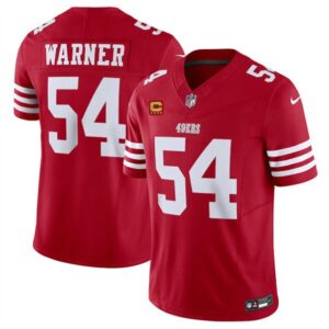 San Francisco 49ers #54 Fred Warner Red 2024 F.U.S.E. With 4-Star C Patch Vapor Untouchable Limited Football Stitched Jersey