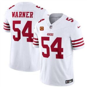 San Francisco 49ers #54 Fred Warner White 2024 F.U.S.E. With 4-Star C Patch Vapor Untouchable Limited Football Stitched Jersey