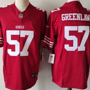 San Francisco 49ers #57 Dre Greenlaw Red 2024 F.U.S.E. Vapor Untouchable Limited Football Stitched Jersey