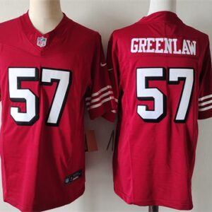 San Francisco 49ers #57 Dre Greenlaw Red Alternate 2024 F.U.S.E. Vapor Untouchable Limited Football Stitched Jersey