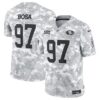 San Francisco 49ers #97 Nick Bosa Arctic Camo 2024 F.U.S.E. Salute to Service Limited Football Stitched Jersey