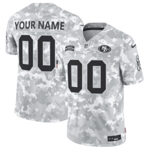 San Francisco 49ers Active Player Custom 2024 F.U.S.E Arctic Camo Salute to Service Limited Football Stitched Jersey