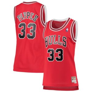 Scottie Pippen Chicago Bulls Women's 1997/98 Hardwood Classics Swingman Jersey - Red