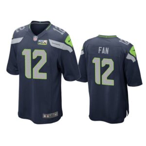 Seattle Seahawks #12 Navy Men 12s Game Jersey