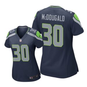 Seattle Seahawks #30 Navy Bradley McDougald Game Jersey - Women