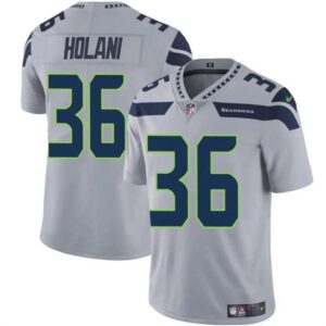 Seattle Seahawks #36 George Holani Gray Vapor Limited Football Stitched Jersey