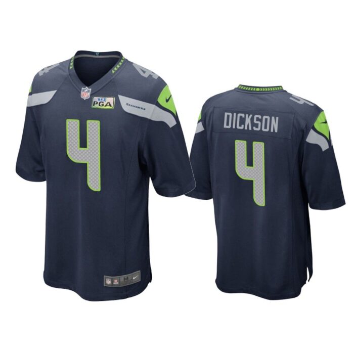 Seattle Seahawks #4 Navy Men Michael Dickson Game Jersey