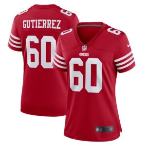 Sebastian Gutierrez San Francisco 49ers Women's Team Game Jersey - Scarlet