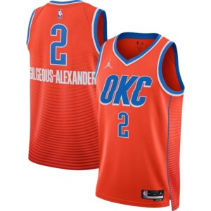 Shai Gilgeous-Alexander Oklahoma City Thunder Unisex Swingman Jersey - Statement Edition - Orange