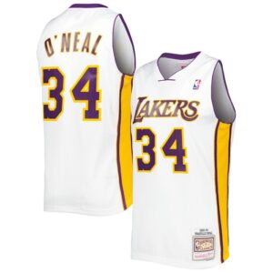 Shaquille O'Neal Los Angeles Lakers 2001/02 Hardwood Classics Swingman Jersey - White