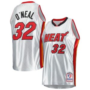 Shaquille O'Neal Miami Heat 2005/06 Hardwood Classics 75th Anniversary Swingman Jersey - Platinum