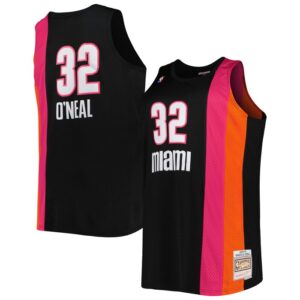 Shaquille O'Neal Miami Heat Big & Tall Hardwood Classics 2005/06 Swingman Jersey - Black