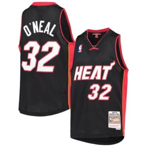 Shaquille O'Neal Miami Heat Youth 2005-06 Hardwood Classics Swingman Jersey - Black