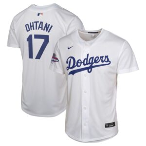 Shohei Ohtani Los Angeles Dodgers Youth 2024 World Series Champions Home Game Player Jersey - White