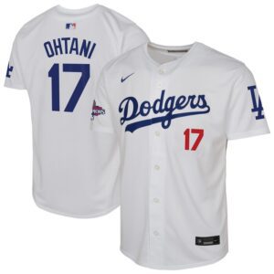 Shohei Ohtani Los Angeles Dodgers Youth 2024 World Series Champions Limited Player Jersey - White