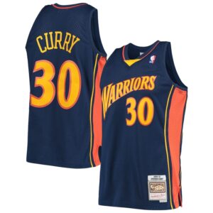 Stephen Curry Golden State Warriors Hardwood Classics Swingman Jersey - Navy