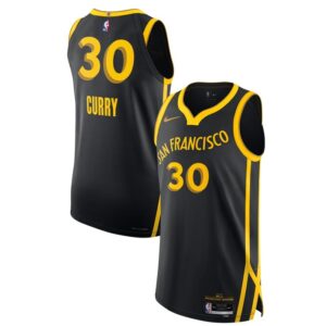 Stephen Curry Golden State Warriors Jersey - City Edition - Black