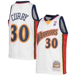 Stephen Curry Golden State Warriors Youth 2009-10 Hardwood Classics Swingman Jersey - White