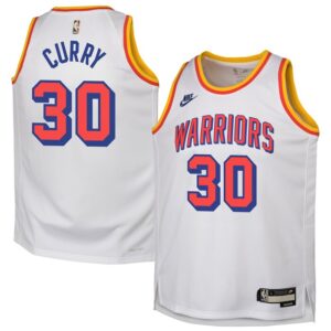 Stephen Curry Golden State Warriors Youth 2024/25 Swingman Jersey - White - Classic Edition